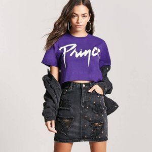 Prince Tops - Prince • Purple Crop T-Shirt || XL Prince Tops - Prince • Purple Crop T-Shirt || XL